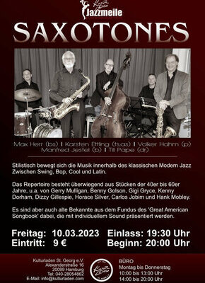 Bild von Jazzmeile presents: Saxotones