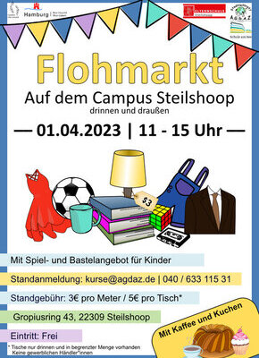 Bild von Flohmarkt auf dem Campus Steilshoop