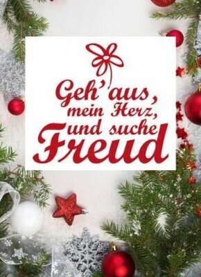 Bild von Geh aus, mein Herz, und suche Freud' - Weihnachtslieder