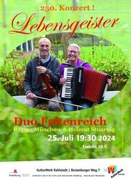 „Lebensgeister“ – Jubiläumskonzert Duo Faltenreich