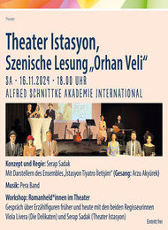 Szenische Lesung Orhan Veli, Romanheld*innen, Interkulturelle Denkfabrik Literatur- und Theatertage