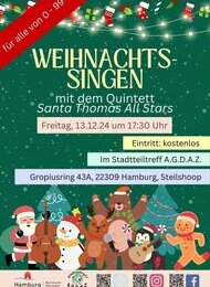 Gemeinsames Weihnachtssingen mit den Santa Thomas All Stars